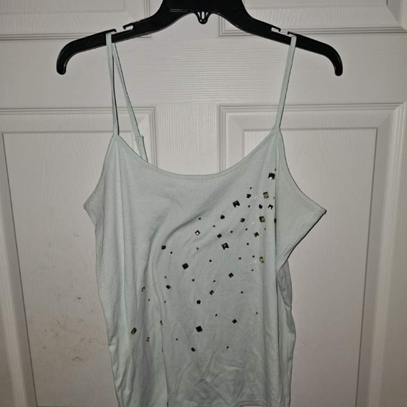 Juicy Couture XL Light Blue (aqua) Tank Top with Embellishments - Picture 1 of 2